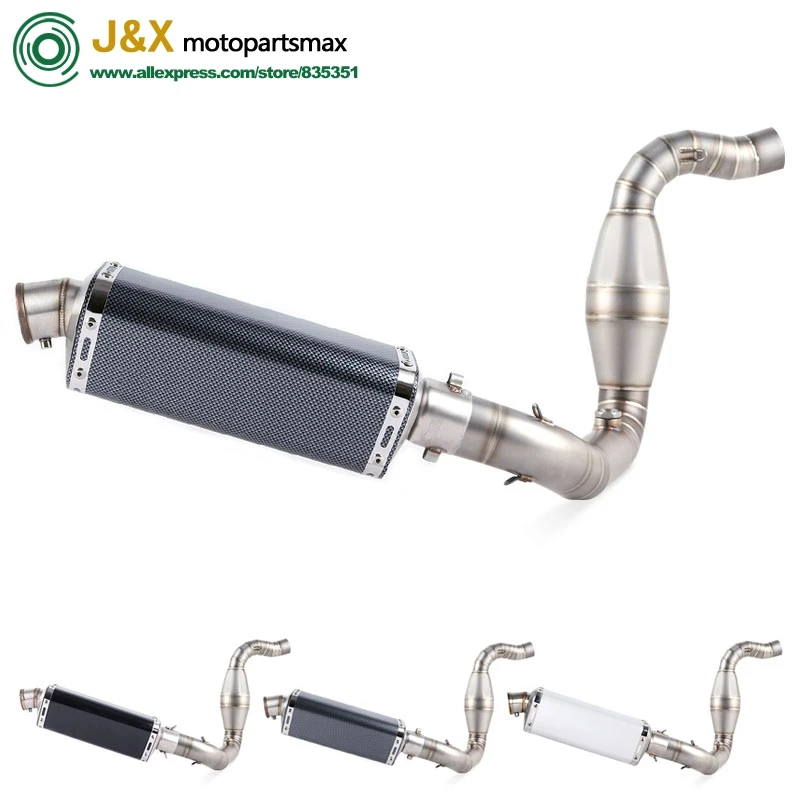 

Motorcycle Full System Exhaust Muffler Escape Slip On for bmw G310R G310GS G 310R G 310GS Middle Contact Pipe With DB-KILLER