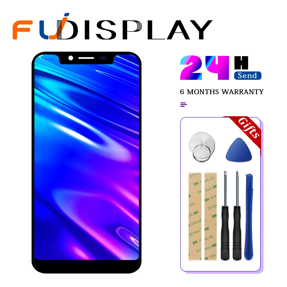 Для 5 85 ''Oukitel U18 ЖК дисплей и кодирующий преобразователь сенсорного экрана в