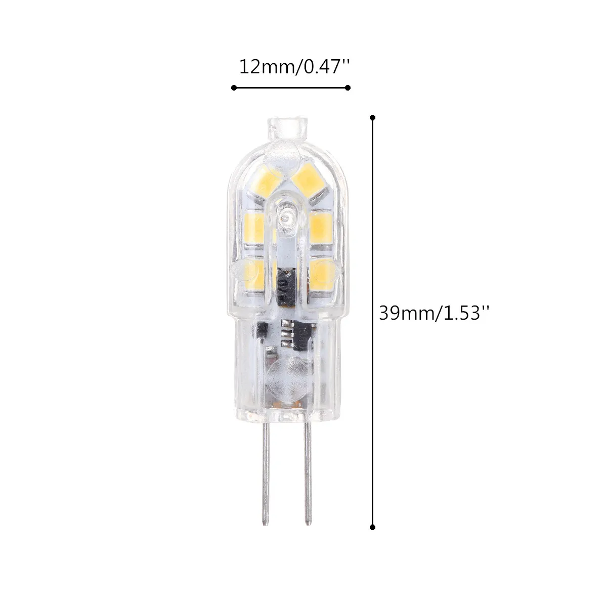 

20PCS G4 LED Bulb 2W Light Bulb AC DC 12V LED Lamp 2835SMD Warm White/White 360 Degree Beam Angle Replace Halogen Lamp