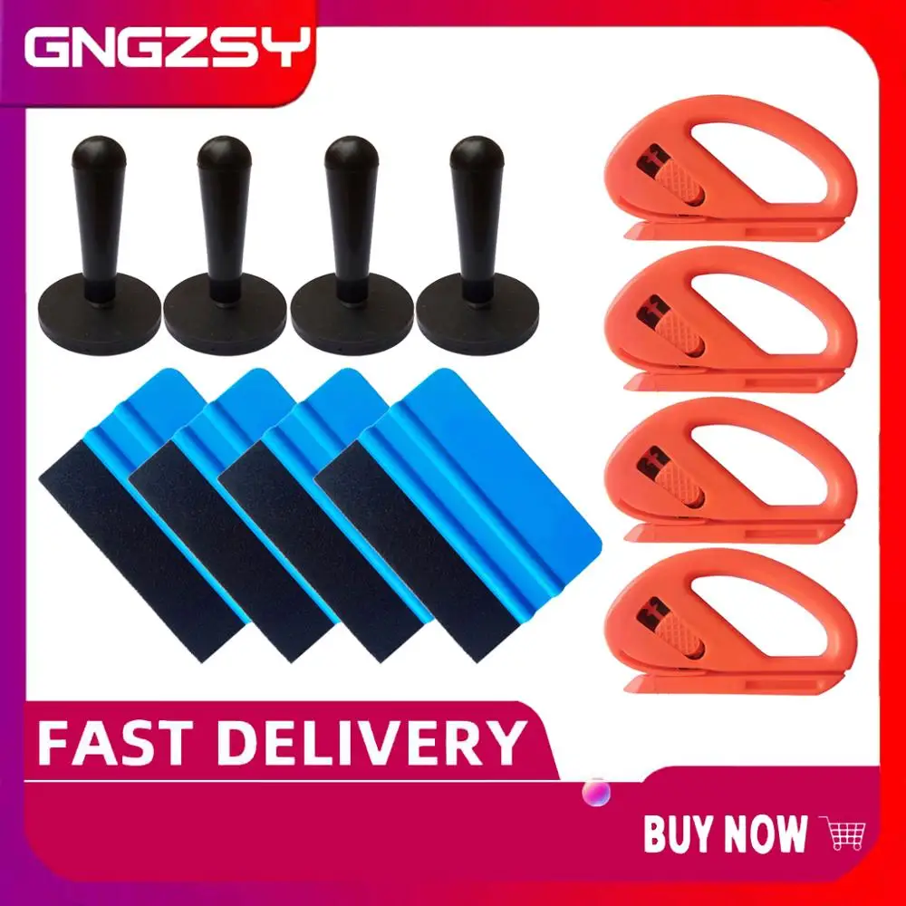 12 в 1 инструмент для тонирования окон войлочный скребок магнитный держатель