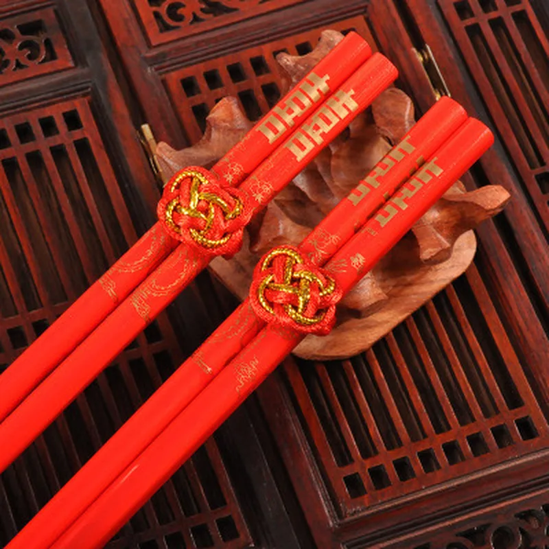 Многоразовые бамбуковые палочки ручной работы в японском стиле деревянные для