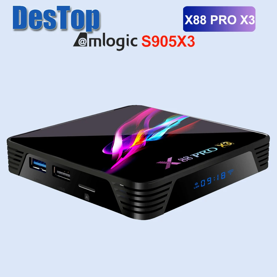 ТВ-приставка Android 9 0 1 шт. 4 Гб ОЗУ 128 ПЗУ 64 S905X3 ядра 5G двойная Wi-Fi медиаплеер для YouTube