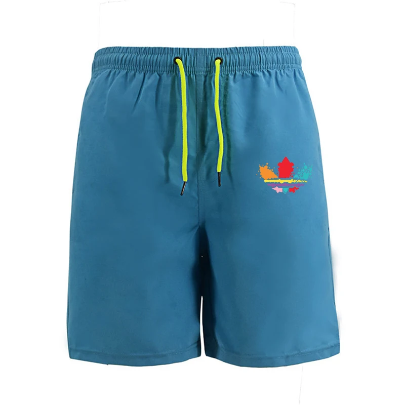 

2021 new summer men's shorts fitness quick-drying funny print Harajuku mesh pocket casual shorts beach hip-hop sweatpants