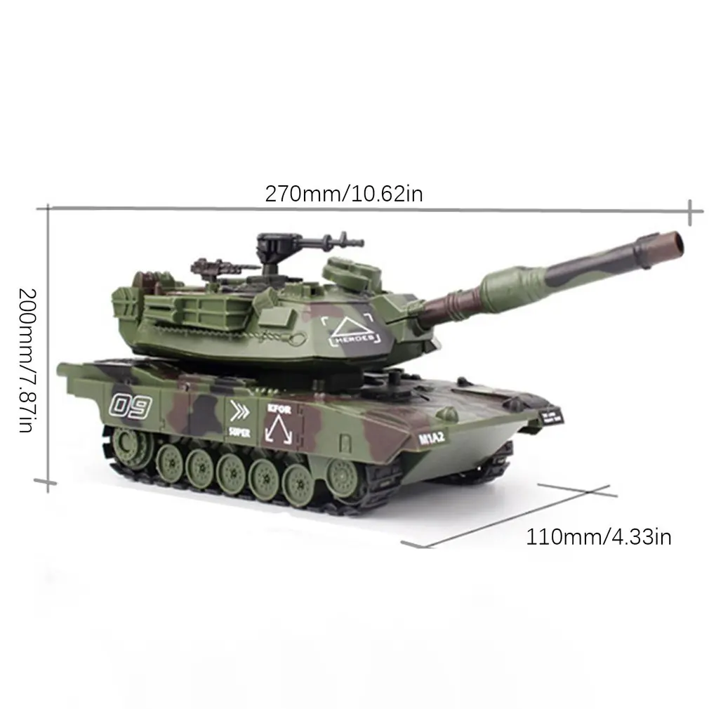 RC Battle Tank Crawler Tactical Vehicle Main Military Remote Control with Shoot Bullets Model Electronic Toys 1:32 | Игрушки и хобби