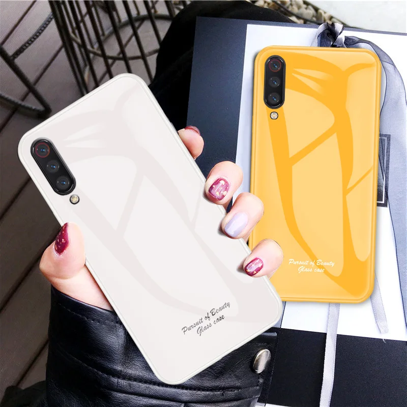Чехол для Xiaomi Mi 9 модный ударопрочный жесткий Гибридный чехол из закаленного