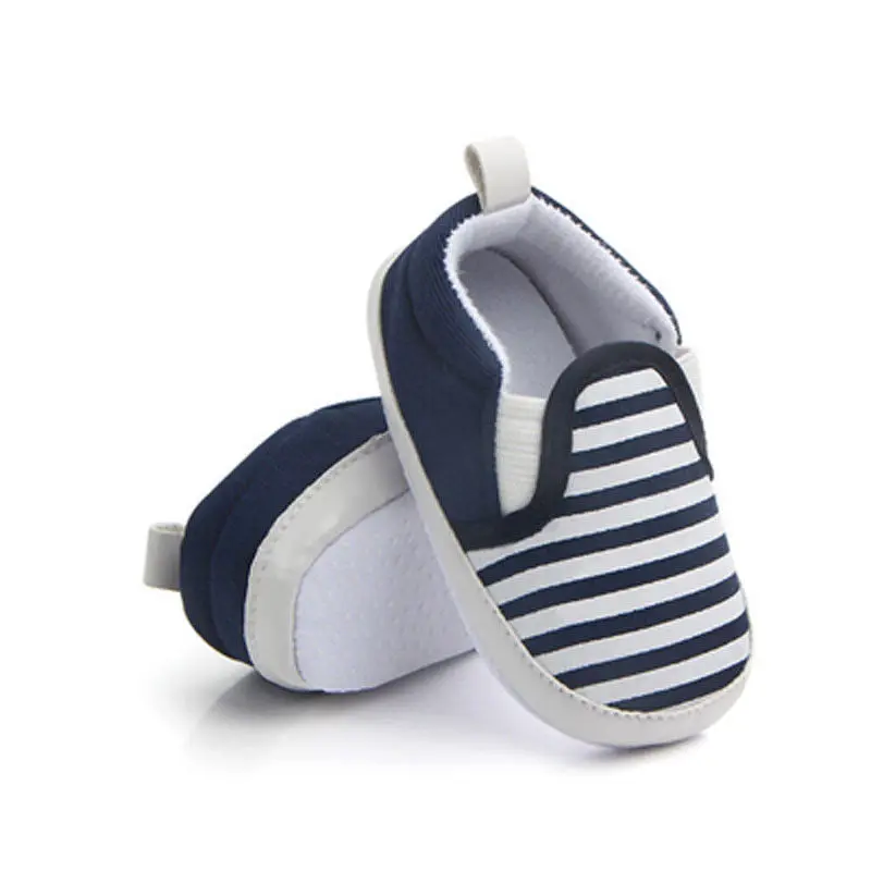 Обувь для новорожденных мальчиков и девочек с мягкой подошвой парусиновая обувь