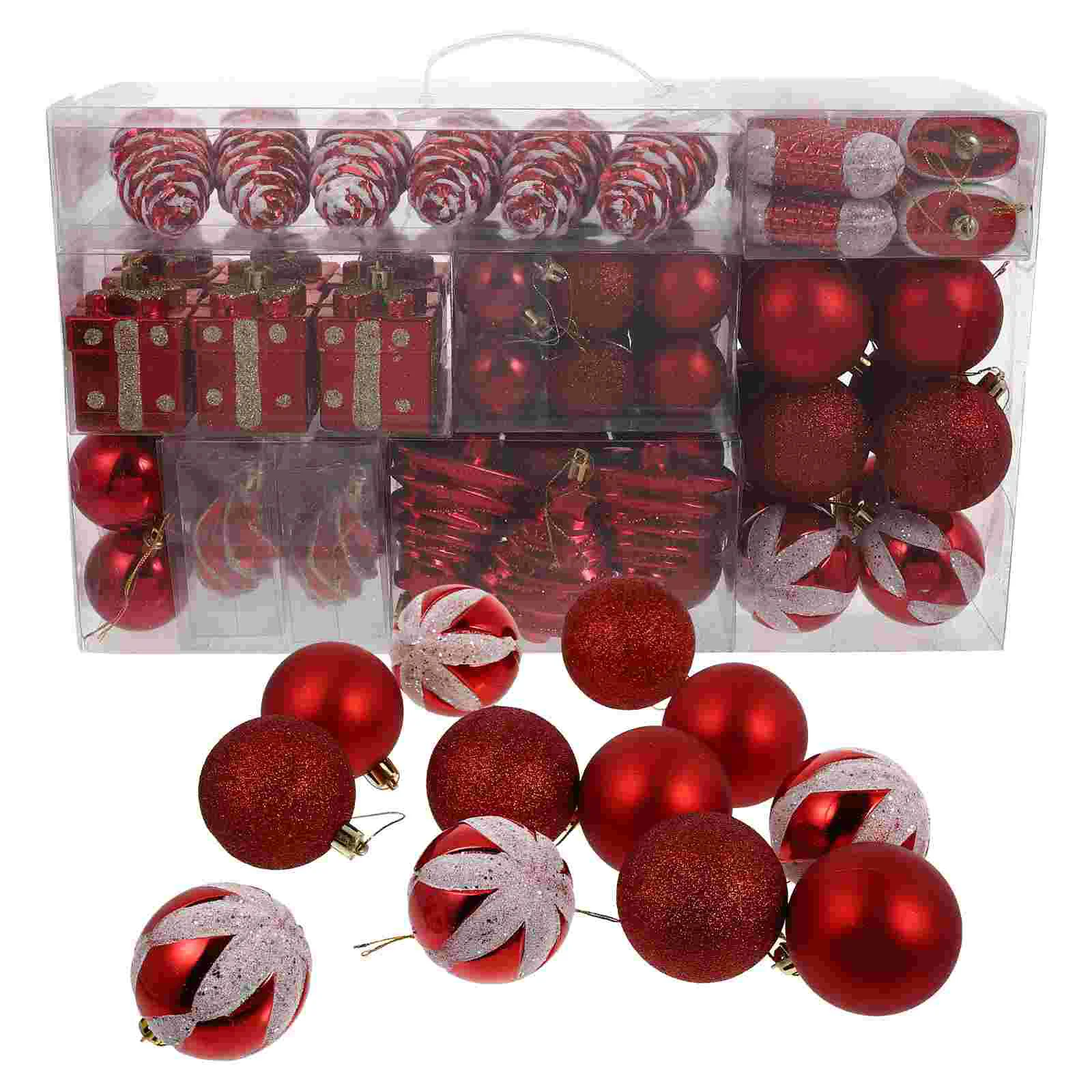 

70 Pcs Festive Christmas Decorations Lovely Balls Christmas Tree DIY Pendants