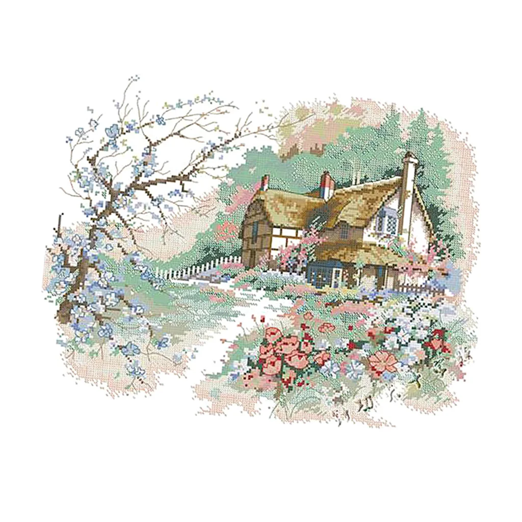 Набор для вышивки крестом набор начинающих размеры | Дом и сад