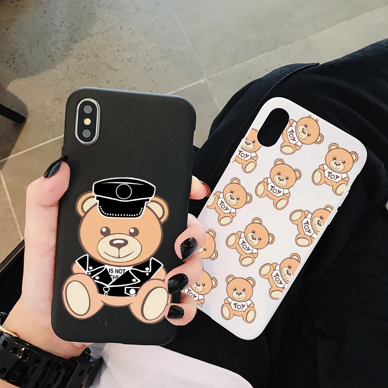 Популярный итальянский чехол для телефона с медведем samsung Galaxy S10 S9 S8 S7 S6 Plus Lite edge S10e