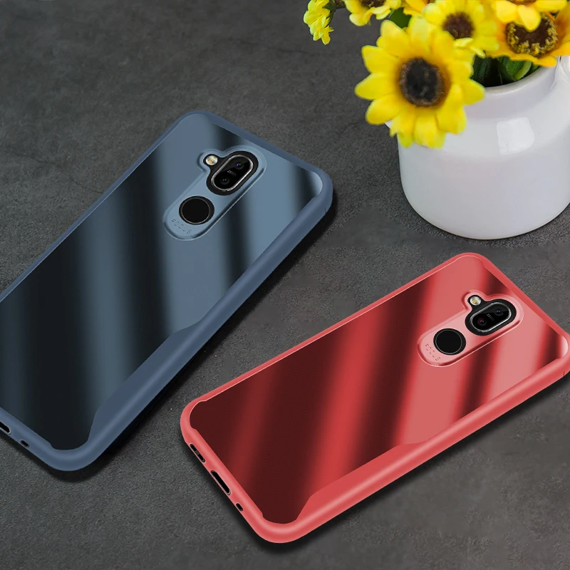 Роскошный противоударный бампер для NOKIA X7 прозрачные деловые Чехлы 8 X3 3 1 Plus 7