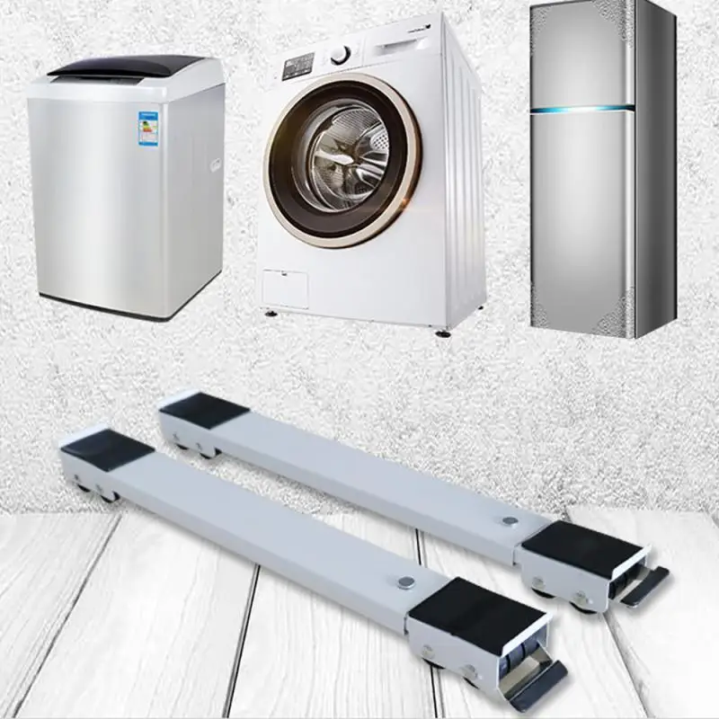 Washing Machine Stand Movable Adjustable Refrigerator Base Mobile Roller Bracket 24 Wheel Universal Washing Machine Holder