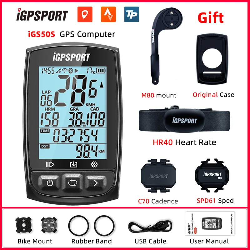 igpsport igs50e 50s igs10s bluetooth5 0ant sport cycle computer workable with speed cadence heart rate free global shipping