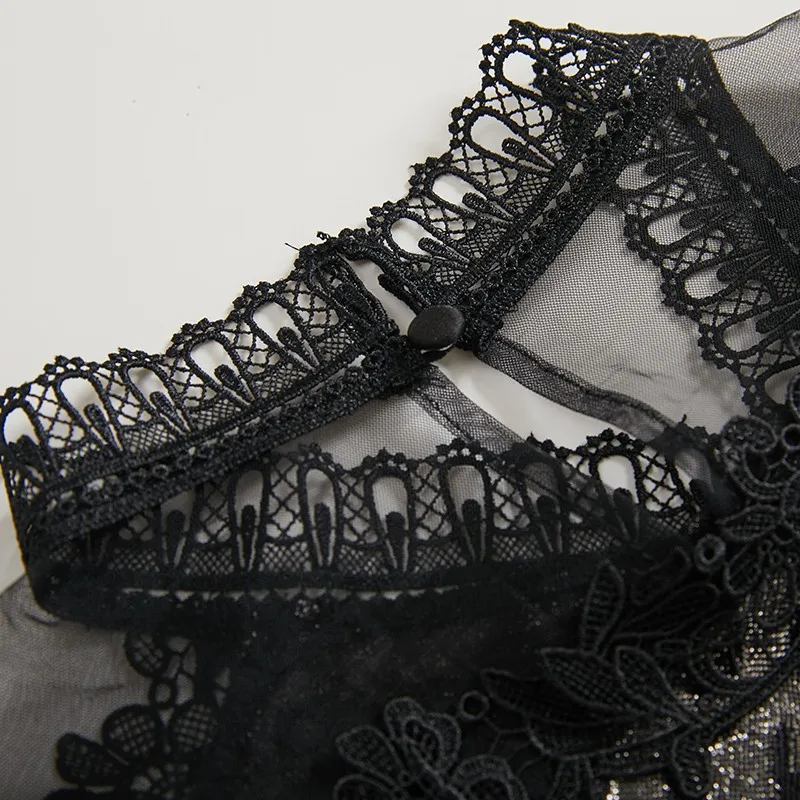 

Brand women's 2021 new base coat original temperament top collage water soluble collar long sleeve slim fit women's T-shirt