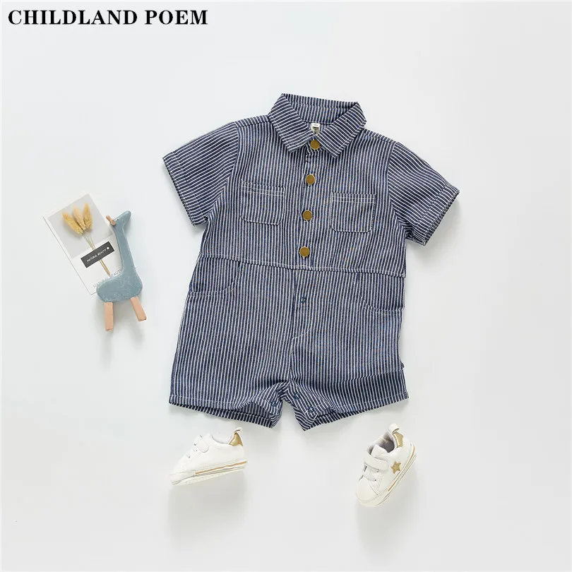 

Baby Boy Jumpsuit Summer Denim Baby Clothes Newborn Boys Romper Clothes Infant Baby Romper Jumpsuit Overalls Toddler Rompers
