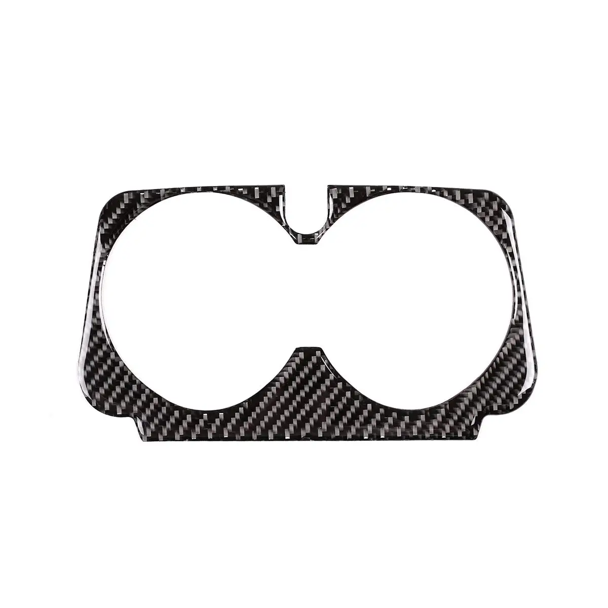 Мягкая карбоновая центральная консоль подстаканник рамка отделка для Mercedes Benz E C