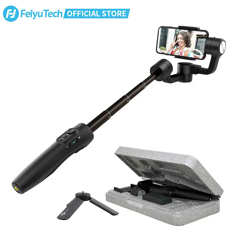 

FeiyuTech OFFICIAL Vimble 2S Gimbal Handheld Tripod Smartphone Stabilizer Selfie Stick with 180mm Pole for iPhone Samsung XIAOMI