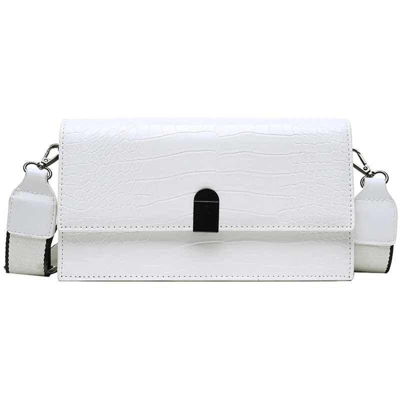 

Crocodile pattern Square Crossbody bag 2021 Fashion New High-quality PU Leather Women's Handbag Travel Shoulder Messenger Bag