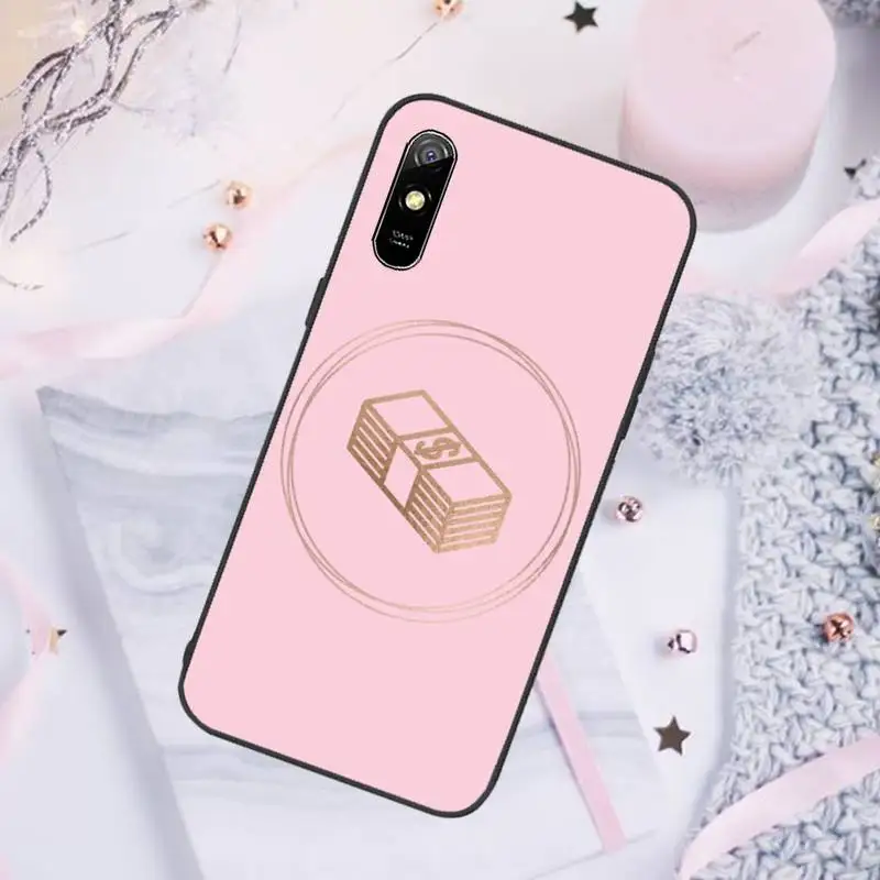 

Girl Boss Pink Women power text slogan Phone Case For Xiaomi Mi Redmi Note 8T 9T 9S 9A 10 7 8 9 Lite pro