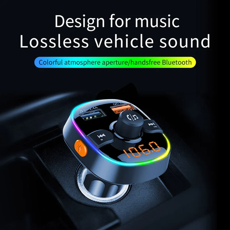 JaJaBor fm передатчик беспроводная гарнитура Bluetooth автомобильный комплект 5 0