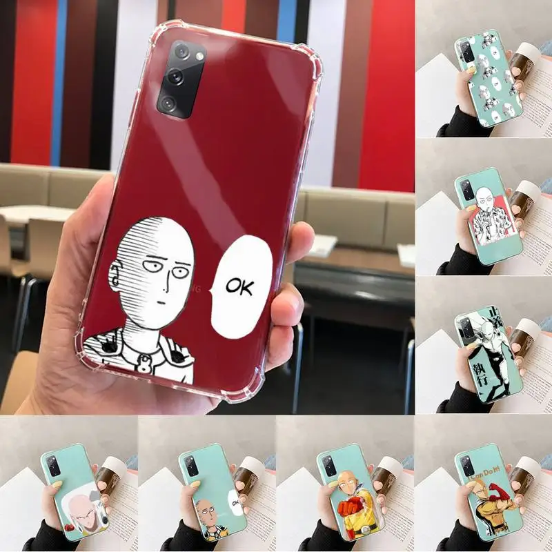 

Anime One Punch Man Phone Case Transparent For Samsung S 10 9 20 11 7 8 21 6 P Edge PLUS ULTRA 4G 5G