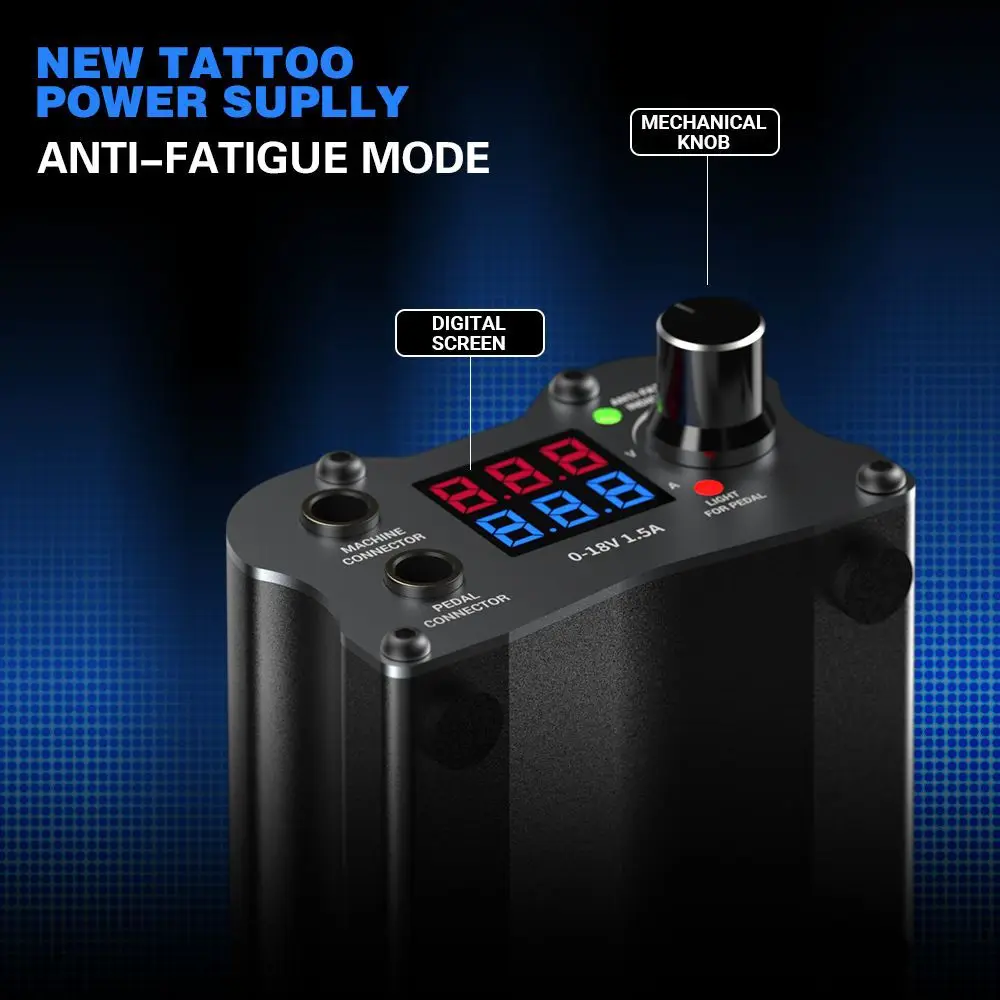 Профессиональный трансформатор напряжения для татуировок со светодиодной