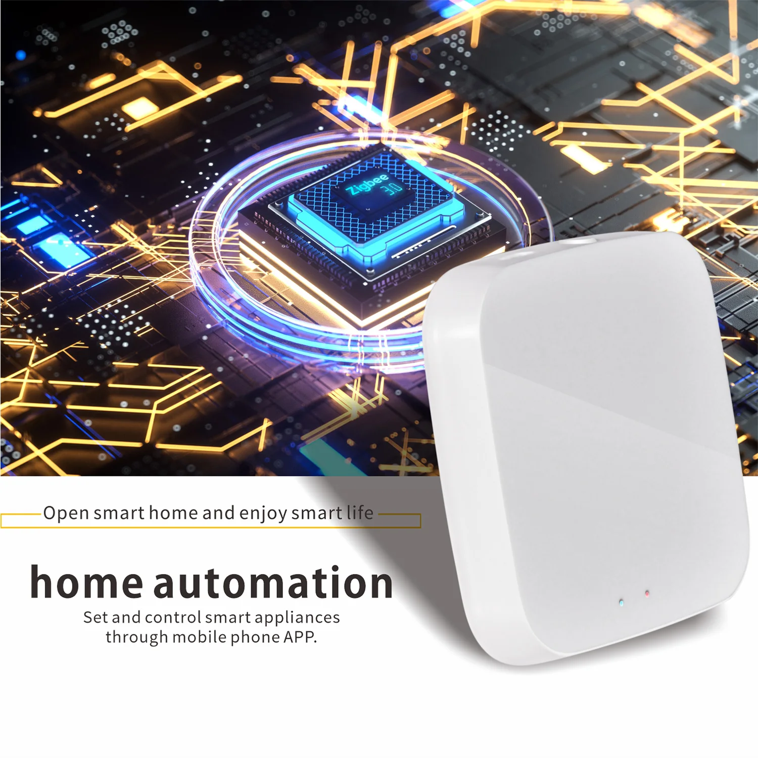 Беспроводной контроллер Loonas Tuya ZigBee хаб для умного дома работает с Alexa Google Assistant 3 0 |