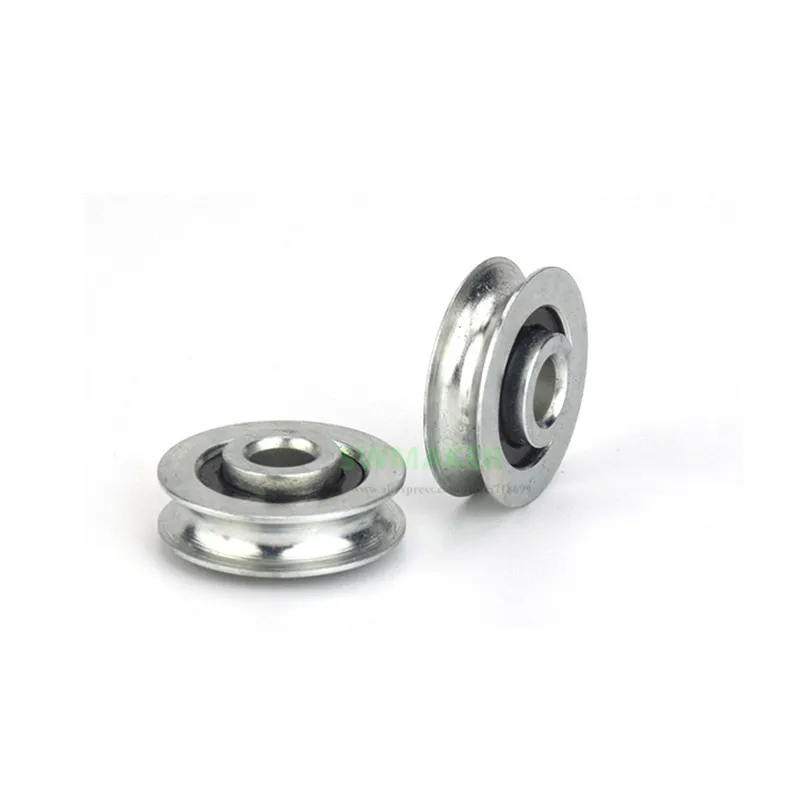 10pcs 5*19*5mm -7.5mm U-shaped metal pulley Rolling guide wheel Iron for R2 steel wire rope | Обустройство дома