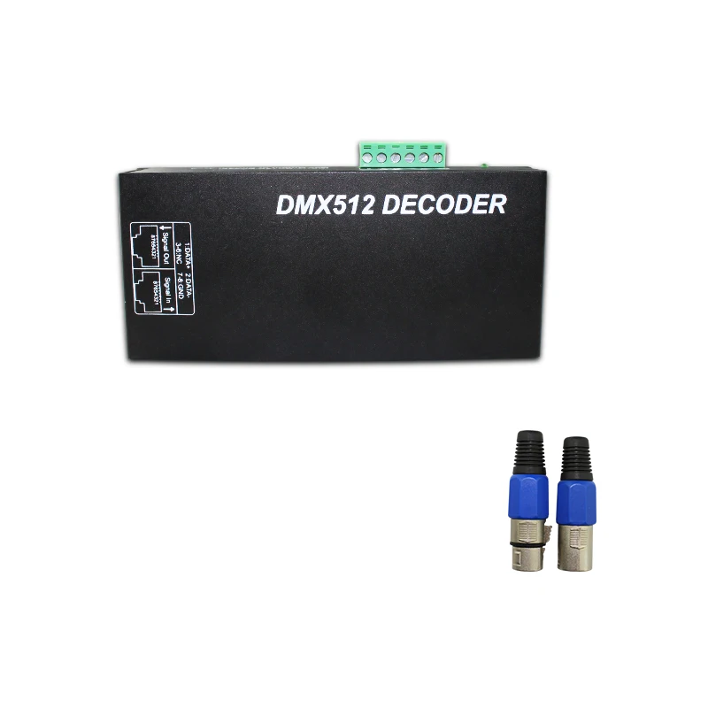 DC12V ~ 24V RGB RGBW 3CH 4CH DMX512 декодер с цифровым дисплеем DMX to PWM * 8A 4A Светодиодная лента