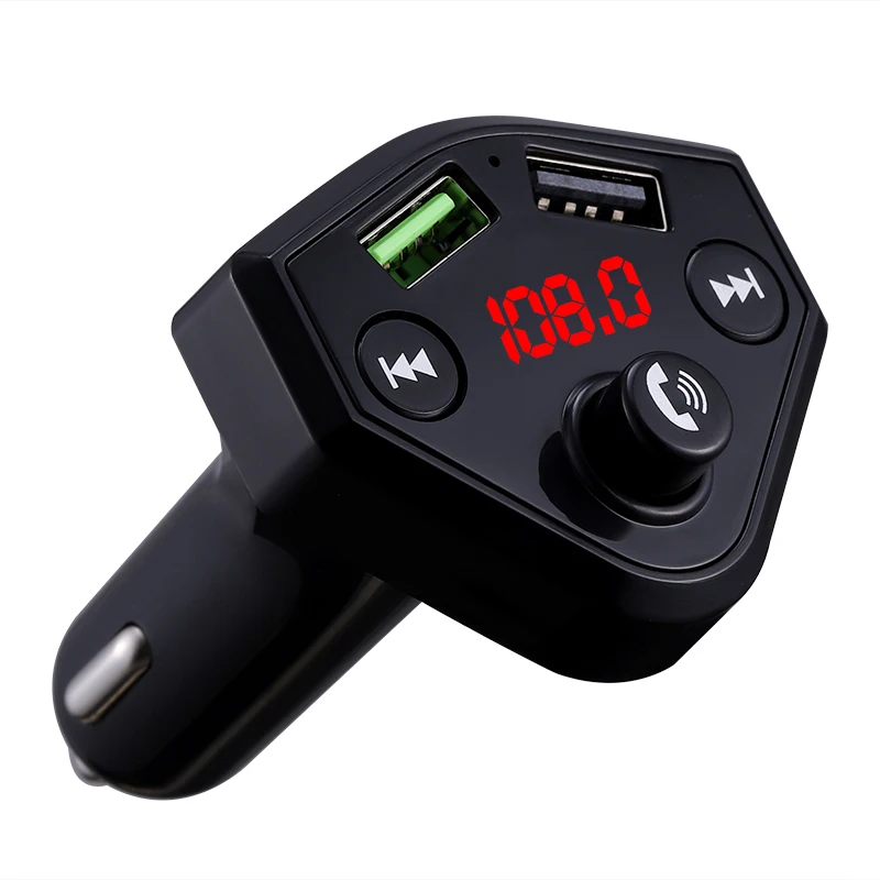 4 Colors Car Bluetooth Wireless Handsfree Kit FM Transmitter Modulator 3.1A Dual USB Fast Charge MP3 Player Audio Receiver  Автомобили