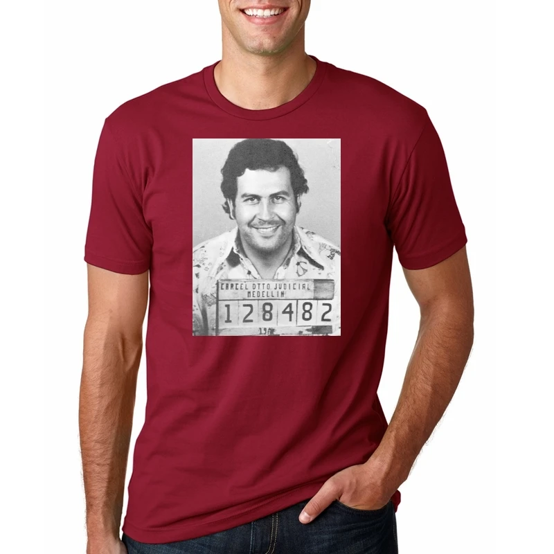 

Pablo Escobar T Shirt Weed Mafia Scareface Luciano Capon Men 100% Cotton Tees Plus Size Short Sleeve T-Shirt