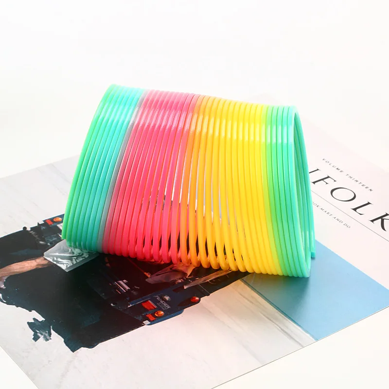 Пластиковые пружинные детские игрушки Радужный круг Детские интеллектуальные