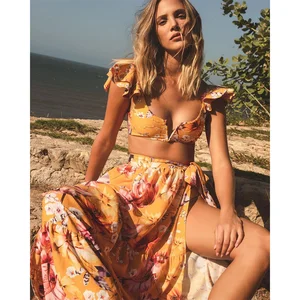 2021 New Sexy Bikini Women Beach Cover Up Swimsuit Beach Dress Swimwear
Bikini Cover-Ups Summer Bathing Suit Beach Wear
