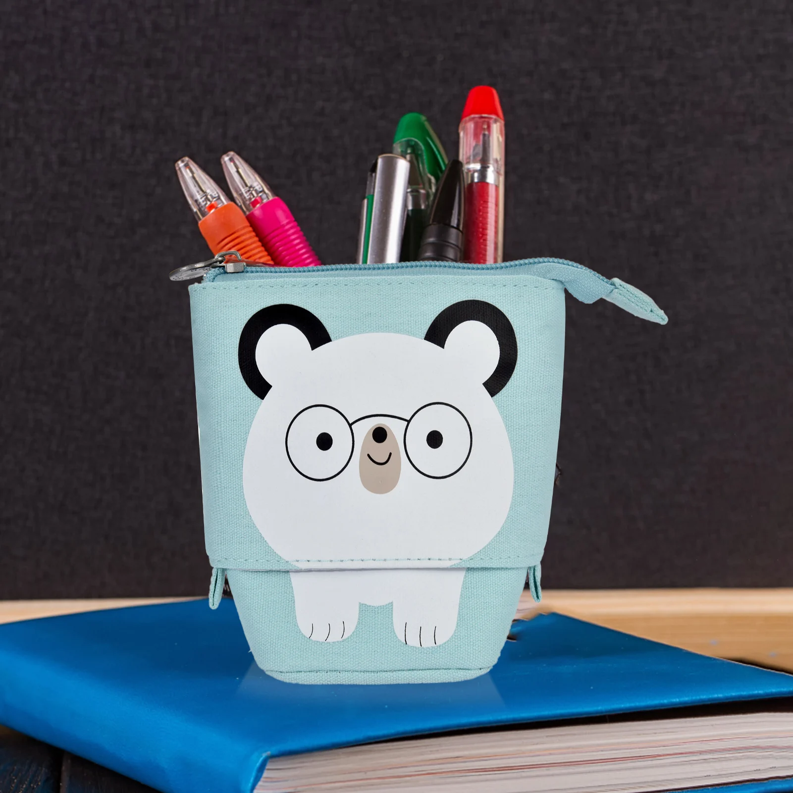 

Милый Телескопический мультяшный чехол для карандашей с животными, Детские канцелярские принадлежности, сумка для мальчиков и девочек, скл...