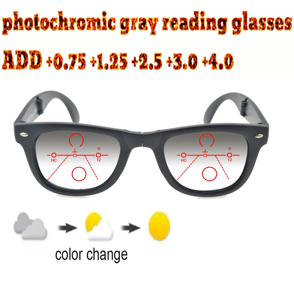 Silverf прогрессивные очки для чтения Для мужчин Woem Сверхлегкий складная рама + 1 0 5 75