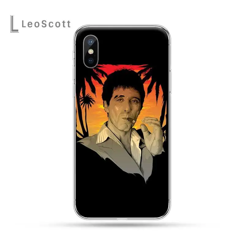 

EWAU Scarface Tony Montana Phone Case For iphone 12 5 5s 5c se 6 6s 7 8 plus x xs xr 11 pro max