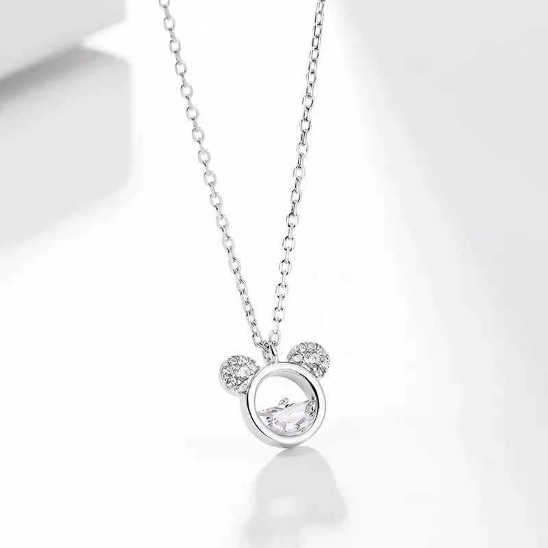 Ожерелье с Микки для женщин кристаллами простая Очаровательная Роскошная