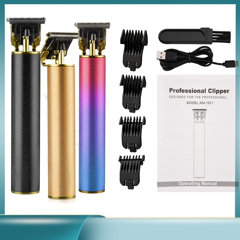 

USB Hair Trimmer Electric Hair Clipper Rechargeable Electric Hair Trimmer Barber Shaver Trimmer Beard 0mm Men Barber Cuttin