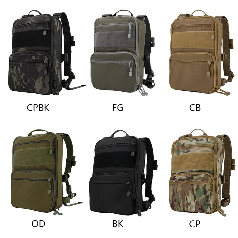 Flatpack D3 Тактический Рюкзак гидратация Перевозчик Molle Чехол страйкбол военная экипировка многоцелевой жилет штурмовой мягкий рюкзак для путешествий сумка