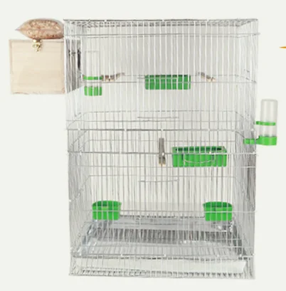 style4 64x40x80cm Большая усиленная клетка для большой клетки для птиц parakeet xuanfeng octopus клетка оцинкованная металлическая клетка для птиц - Цвет: style4 64x40x80cm