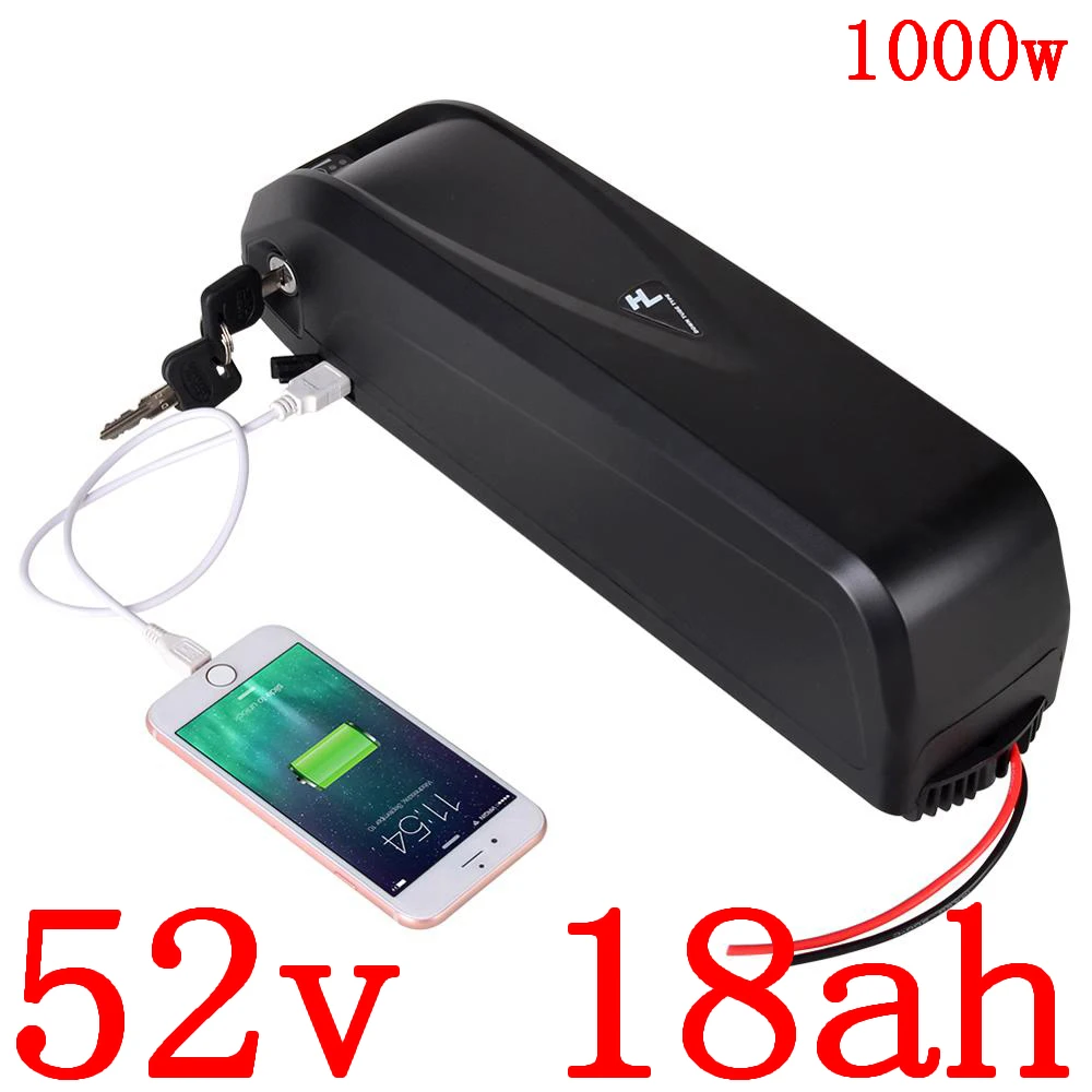 48V 52V 10Ah 12Ah 13Ah 15Ah 16Ah 18Ah 20Ah литиевая батарея для электровелосипеда батареи подходит