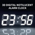 3D большие светодиодсветодиодный цифровые настенные часы, дата, ночник, дисплей, настольные часы, USB, электронные светящиеся будильники, домашний декор