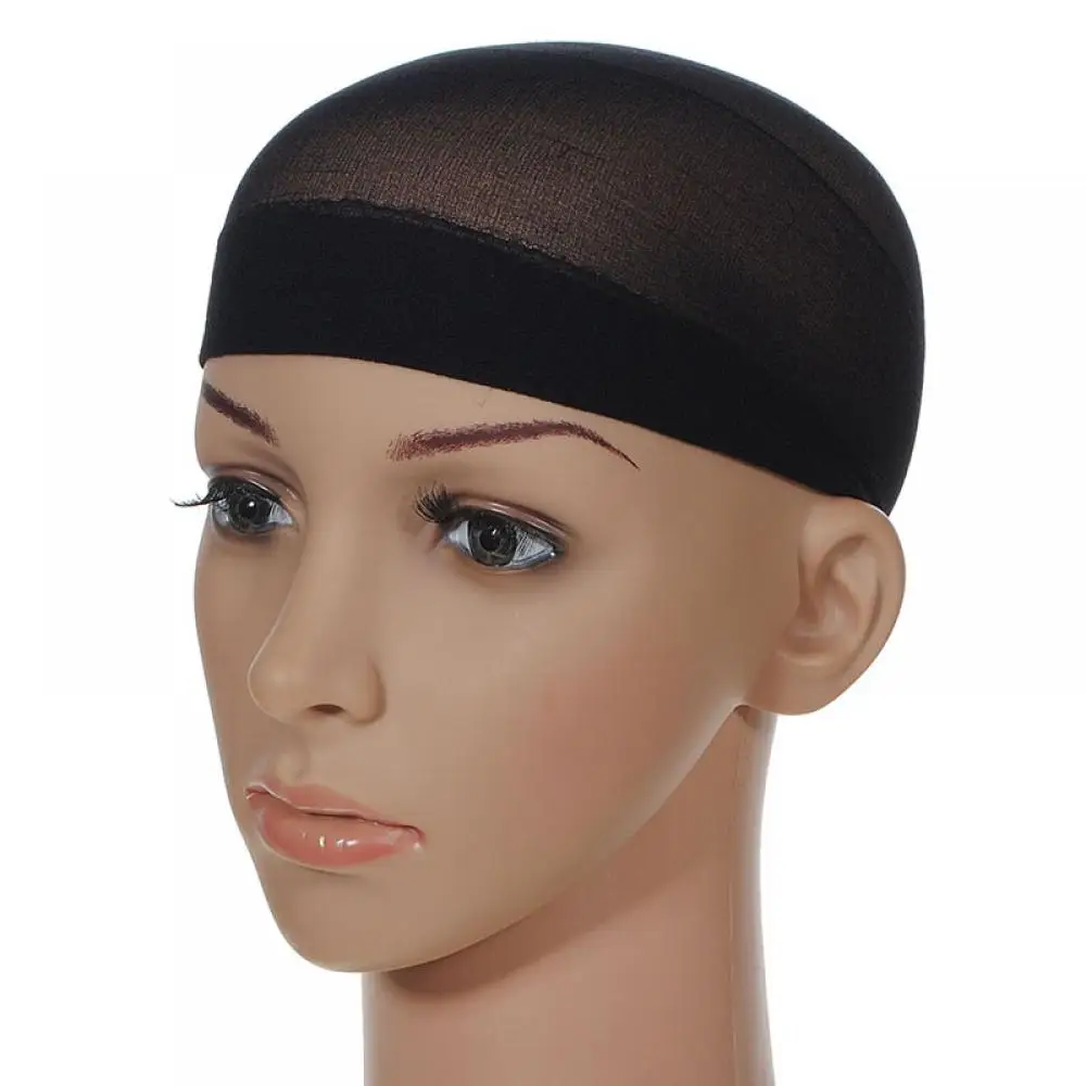 

2 Pcs Unisex Men Stretch Fashion Stocking Nude Nylon Women Cap Wig Mesh Soft Elastic Lines Hair Net