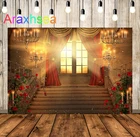 Фон для фотосъемки с изображением красавицы и чудовища в винтажном стиле, розового цветка, золотого замка, красавицы и чудовища, тематический фон для свадьбы