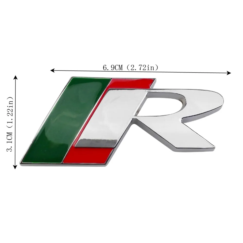 Автомобильный Стайлинг 3D металлические эмблемы Стикеры R логотип наклейка для