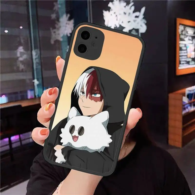 

Anime My Hero Academia Phone Case Matte Transparent for iPhone 11 12 7 8 s mini pro X XS XR MAX Plus cover
