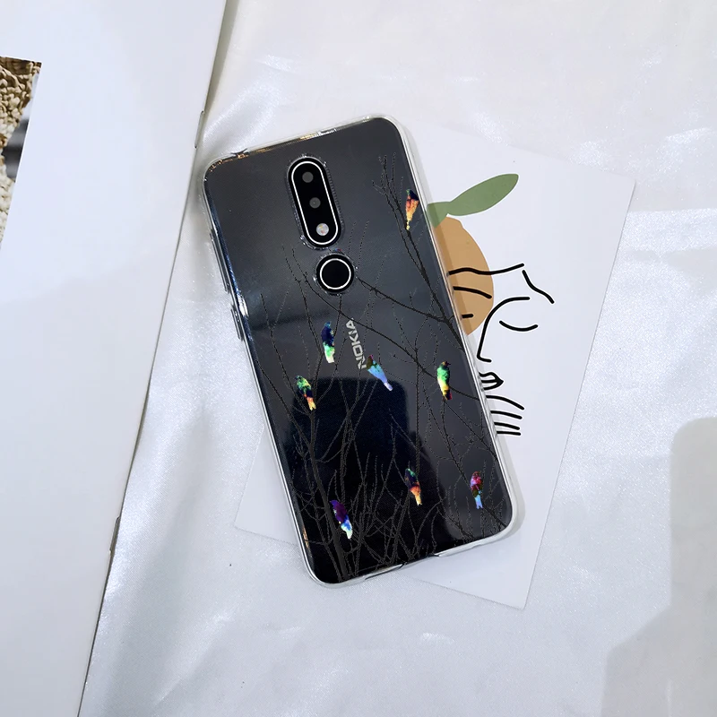 Мягкий чехол для телефона Nokia 2 1 3 5 6 7 Plus силиконовая задняя крышка 4