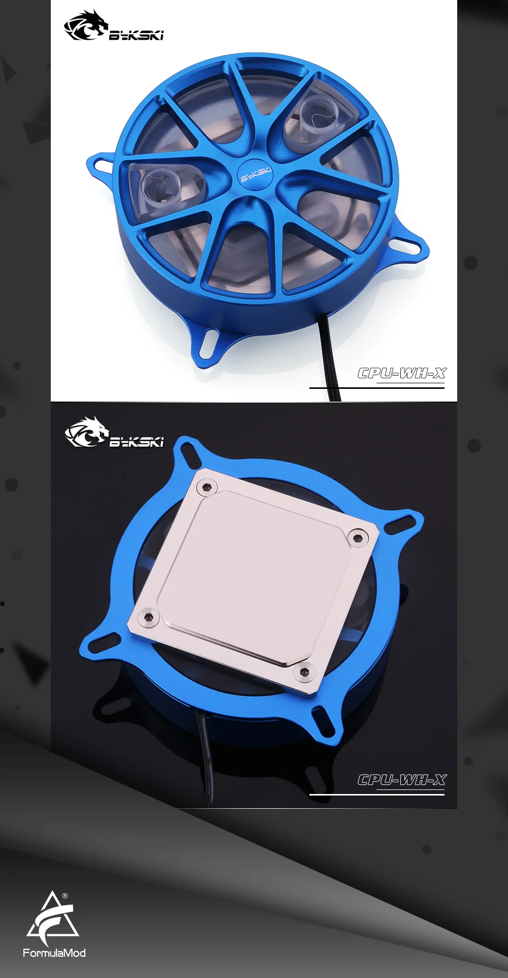 Bykski cpu-WH-X, колеса Ступицы cpu водоблок, для Inter Lga115X/2011, система освещения RBW