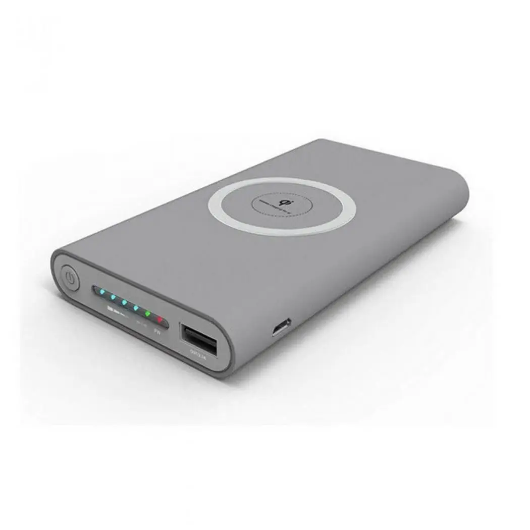 Qi Беспроводное зарядное устройство 10000 мАч power Bank для iPhone samsung S8 S9 Xiaomi Внешний