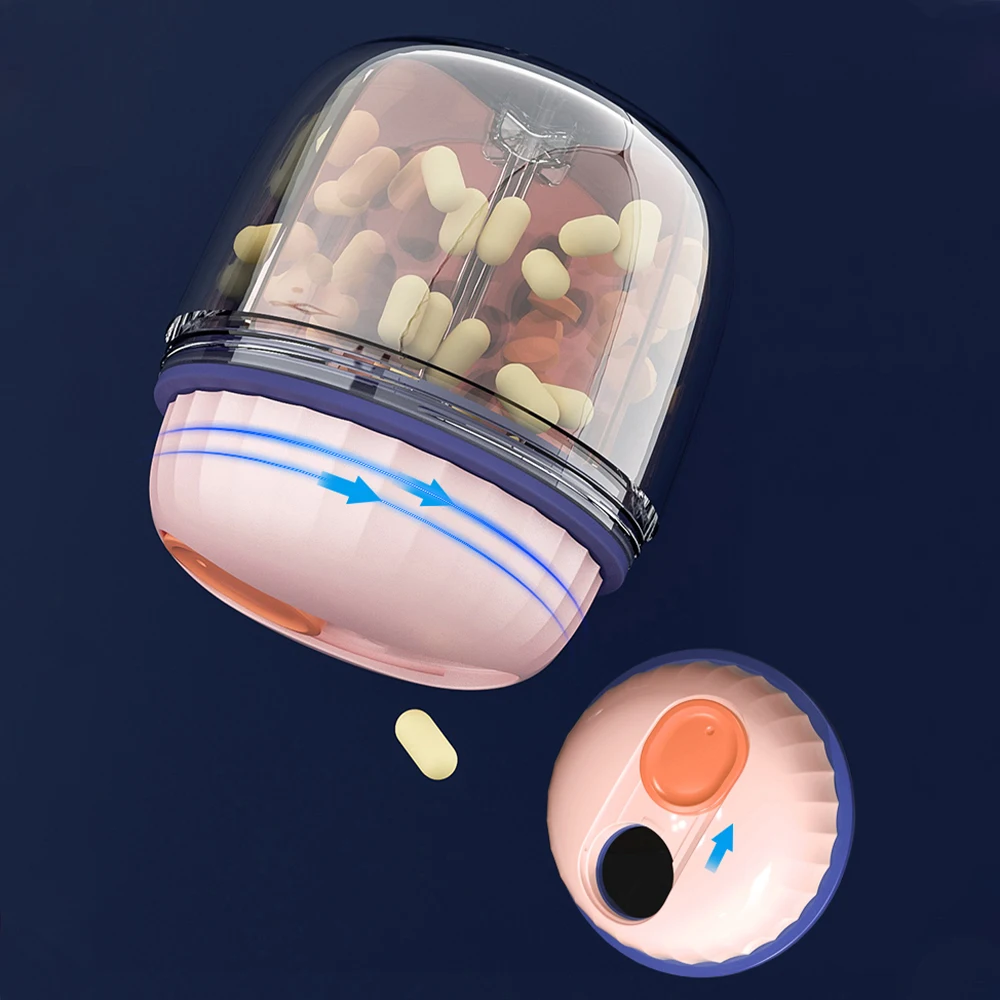 

Водонепроницаемый пластиковый контейнер для таблеток, 4 отделения