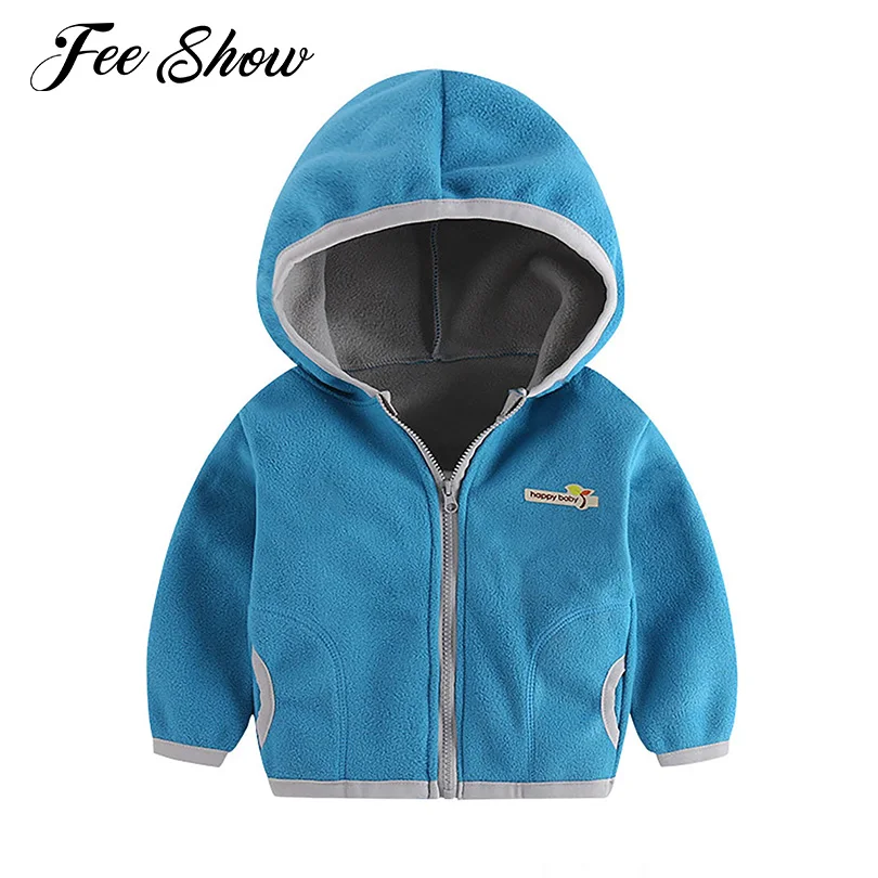 

Kids Girls and Boys Unisex Pure Color Casual Playwear Hooded Long Sleeves Front Zipper Closure Jacket Coat Winter Warm Outerwear
